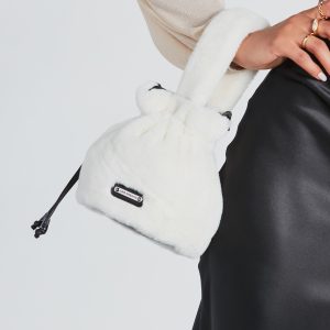Take Me Uptown Faux Fur Bucket Bag