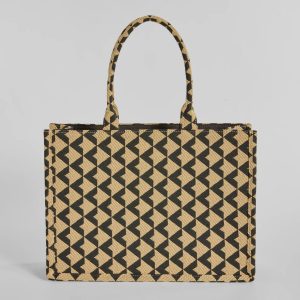 On The Go Jacquard Woven Tote Bag