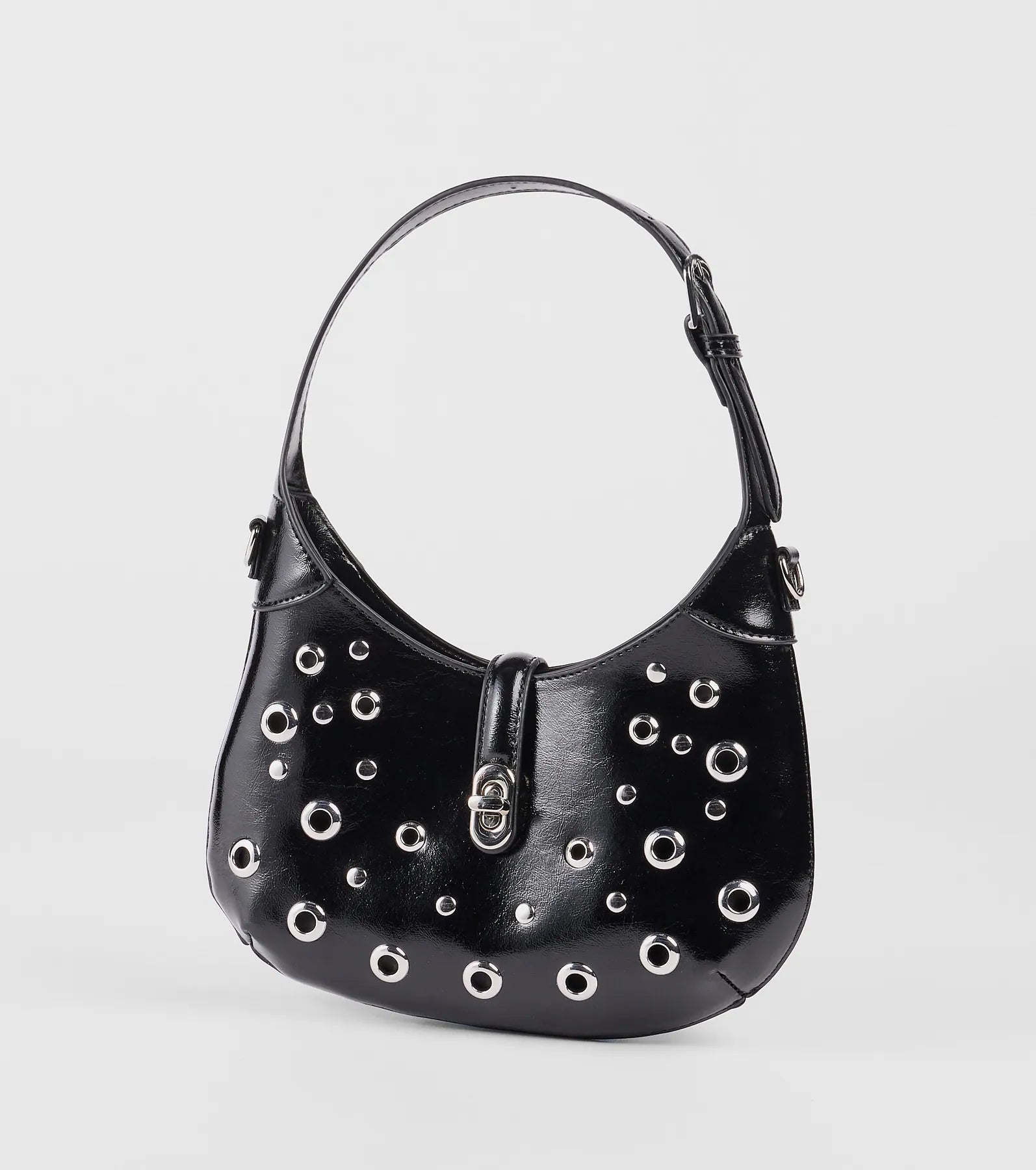 Cool Girl On The Block Studded Shoulder Bag