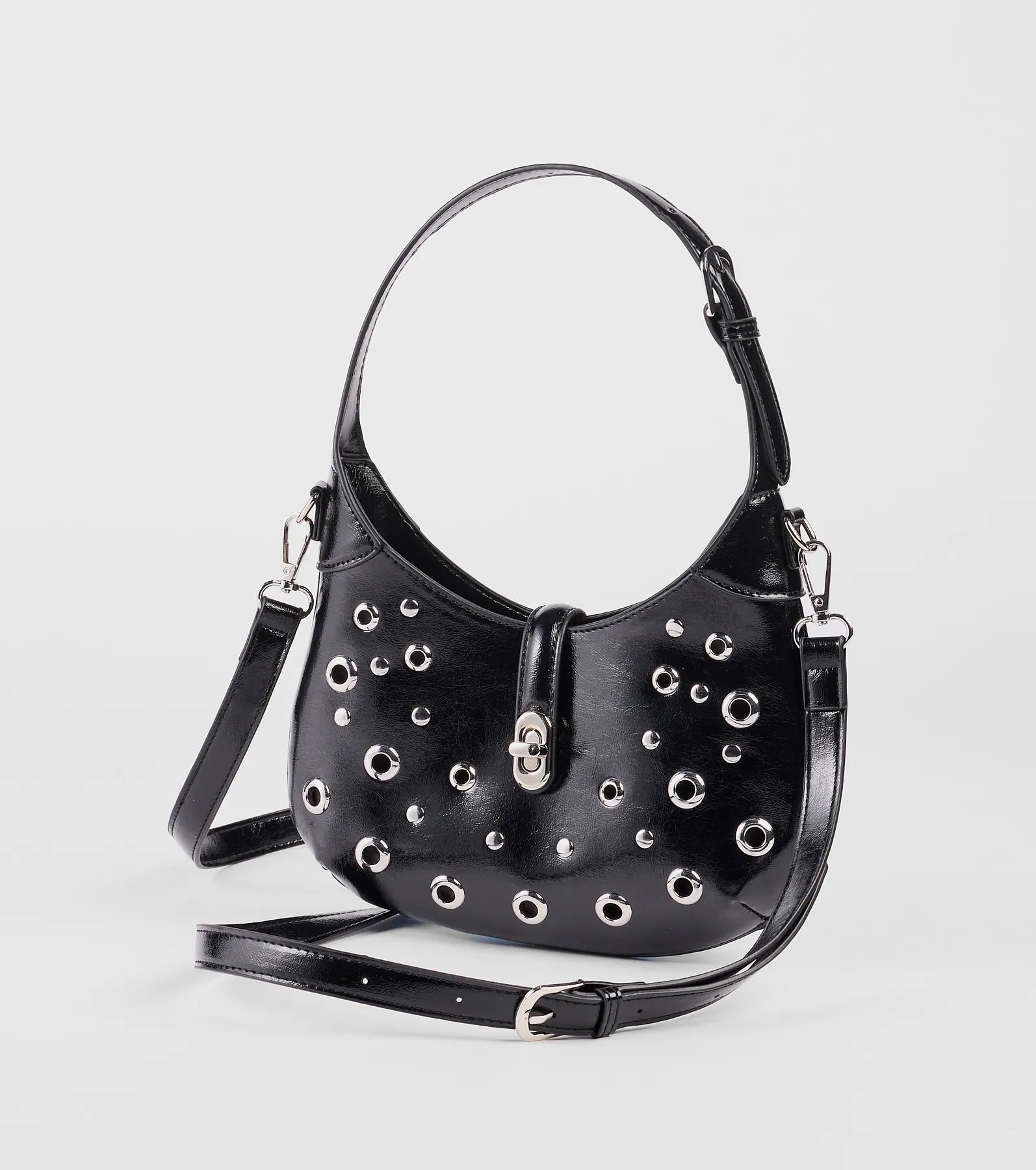 Cool Girl On The Block Studded Shoulder Bag - Image 2