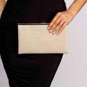Dusted With Glitter Knit Clutch