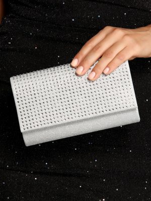 Radiating Rhinestone Clutch