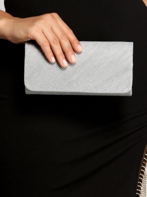 Shine On Glitter Mesh Clutch