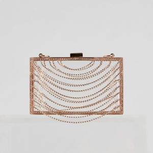Dripping In Glamour Rhinestone Box Clutch