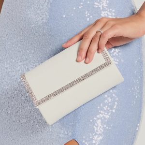 Sparkle Scene Rhinestone Foldover Clutch