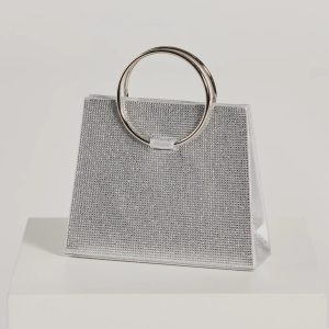 Party Mode Rhinestone O-Ring Purse