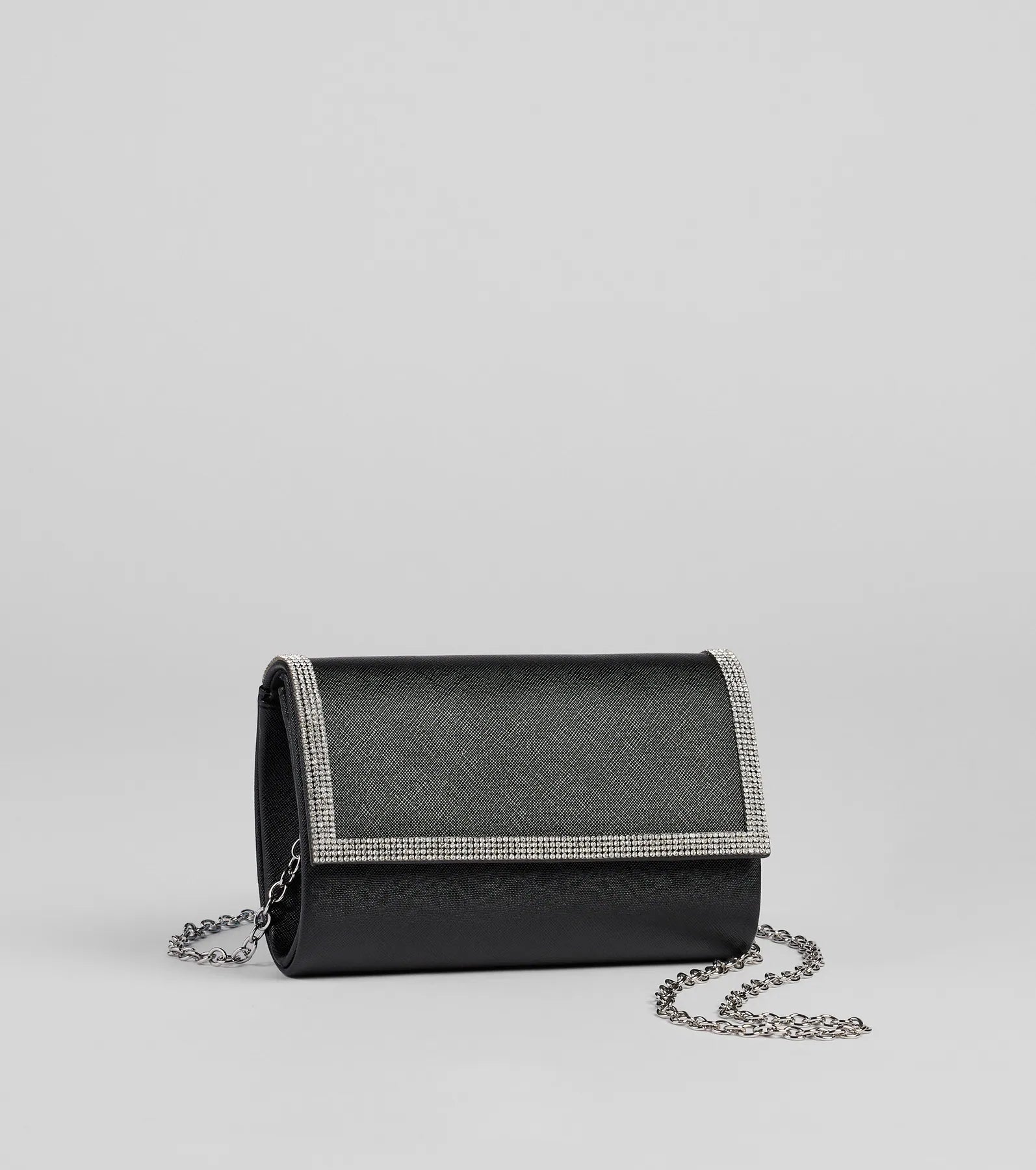 Sparkle Scene Rhinestone Foldover Clutch - Image 5