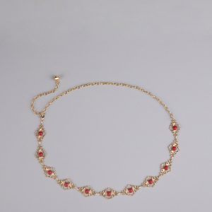 Pretty Please Dainty Stone Chain Belt