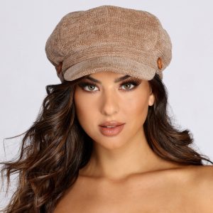 Textured Knit Cabby Hat