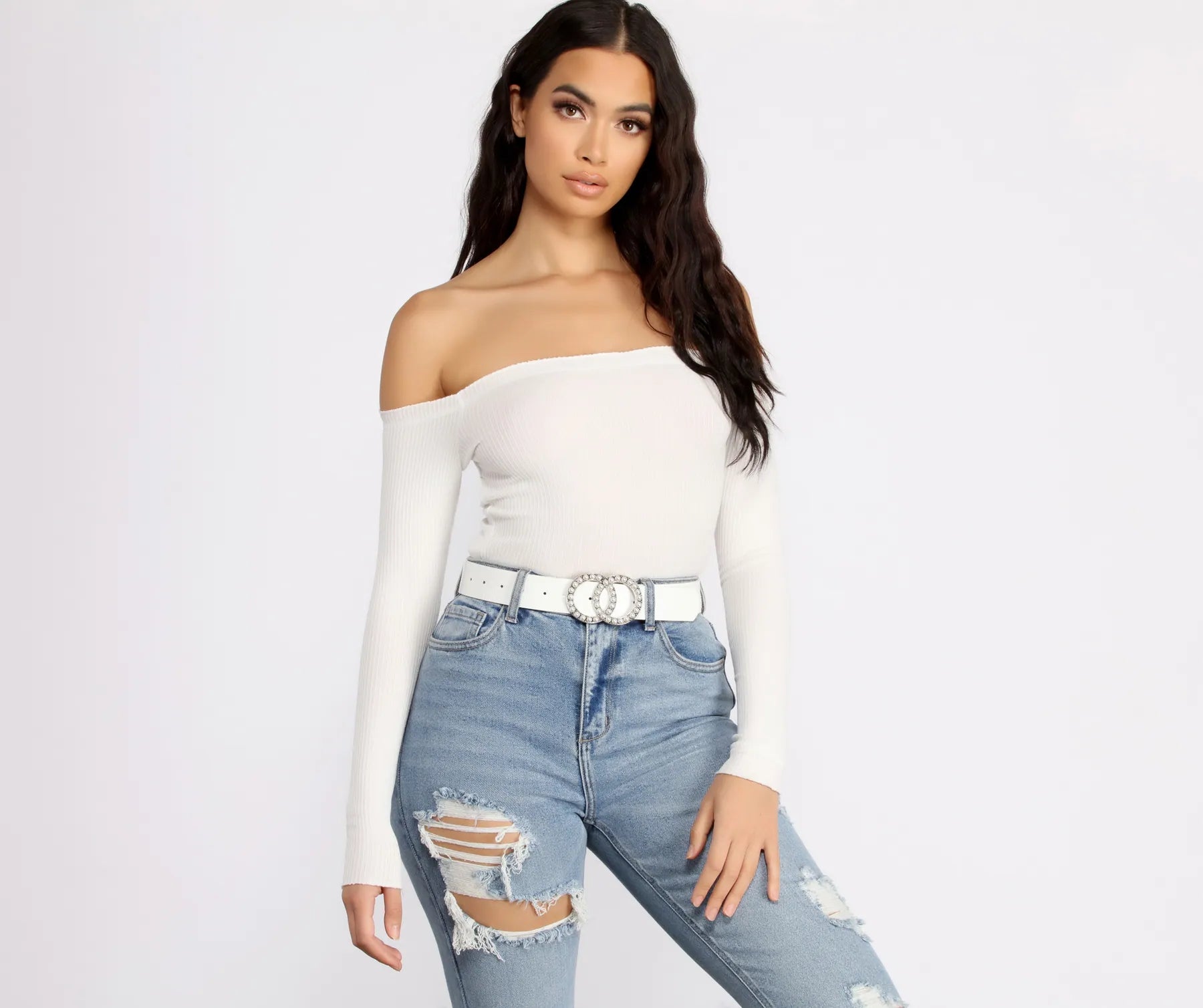 Pretty As A Pearl Double O-Ring Belt - Image 2