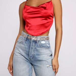 Greek Key Chain-Link Belt