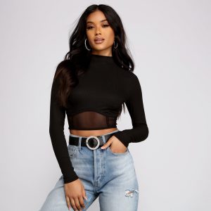 Glam Style Rhinestone O-Ring Belt