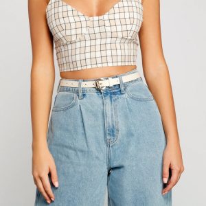 Classic Slim Faux Leather Belt Pack