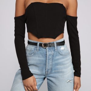 Trendy Textures Faux Leather Three Belt Pack