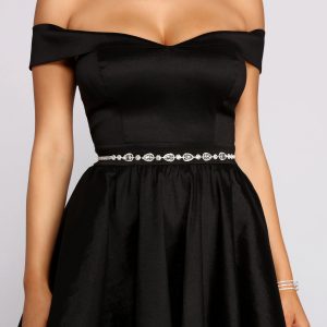 Effortlessly Elegant Rhinestone Belt