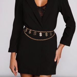 Money Moves Chain Link Belt