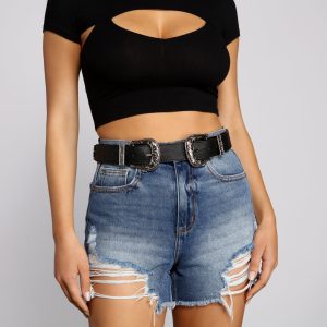 Wild West Double Buckle Belt