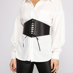 Lace N' Leather Corset Belt