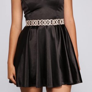 Reign The Night Rhinestone Belt