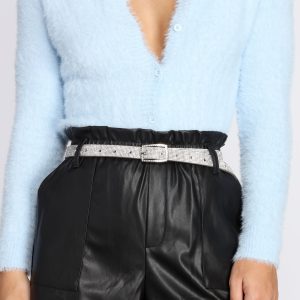 Luxe Rhinestone Thin Belt