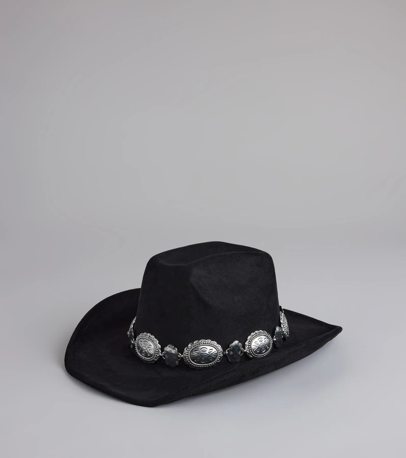 Western Chic Faux Suede Cowboy Hat - Image 3
