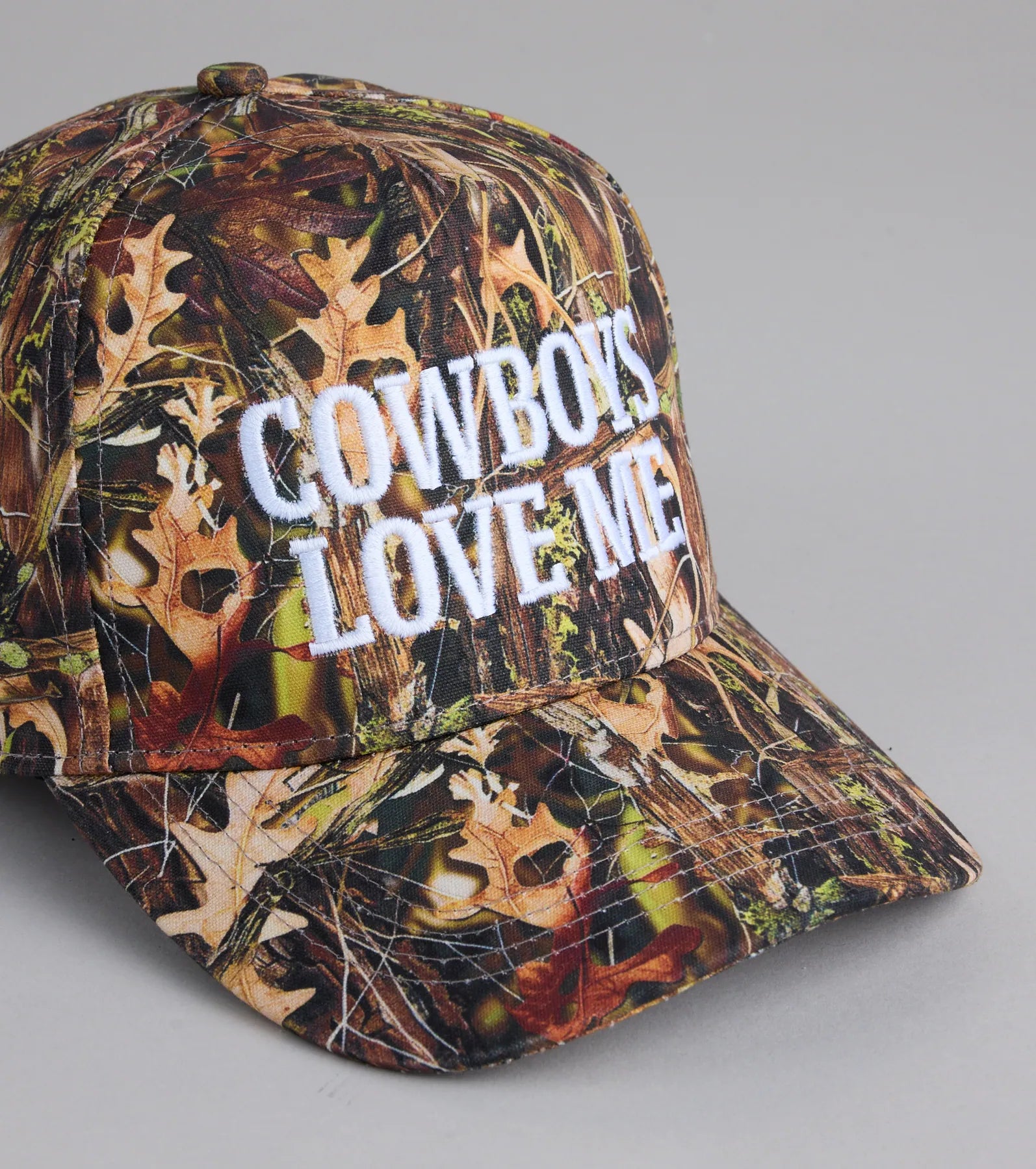 Cowboys Love Me Camo Baseball Cap - Image 3