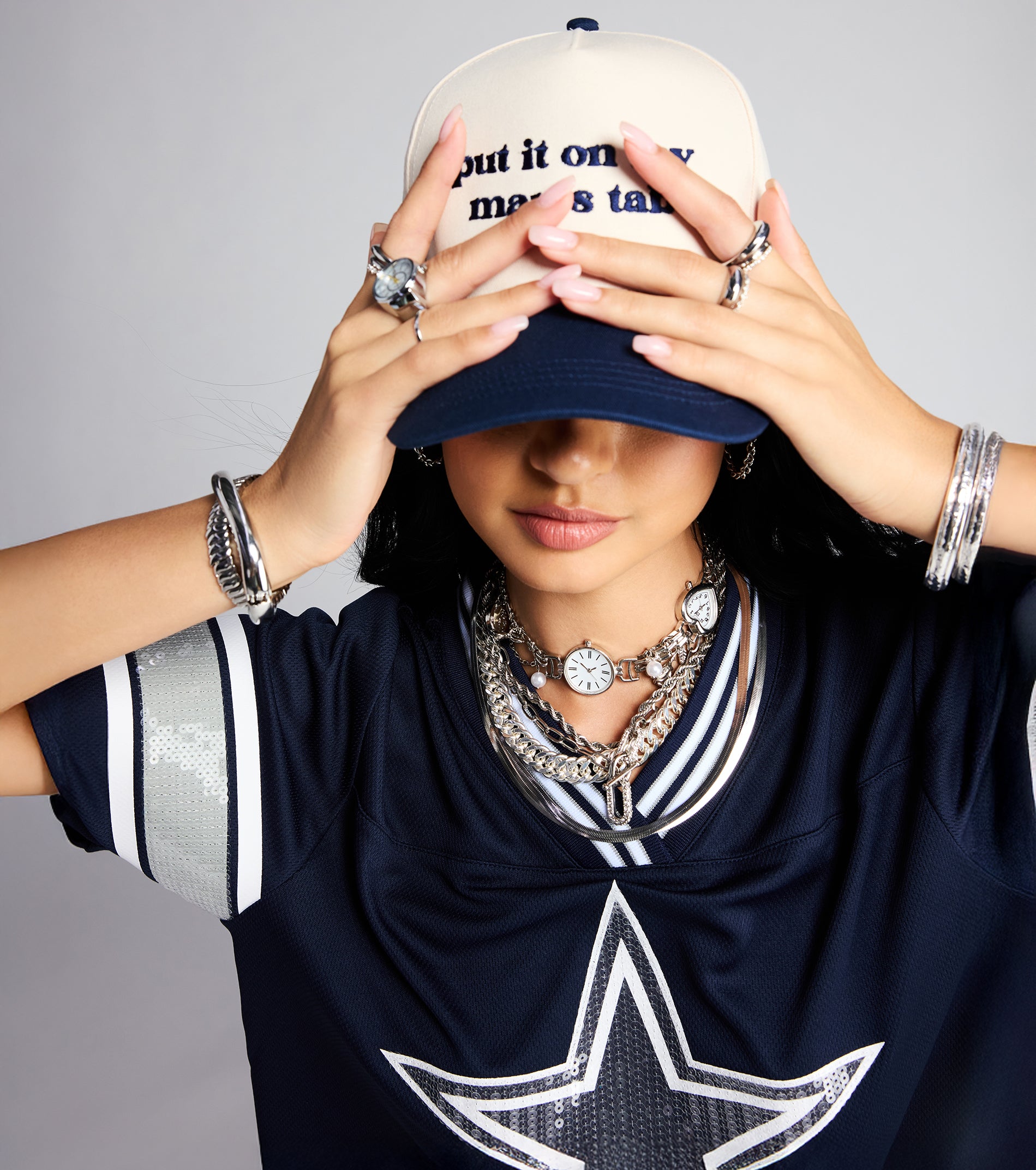 Put It On My Man's Tab Snap Back Cap - Image 2