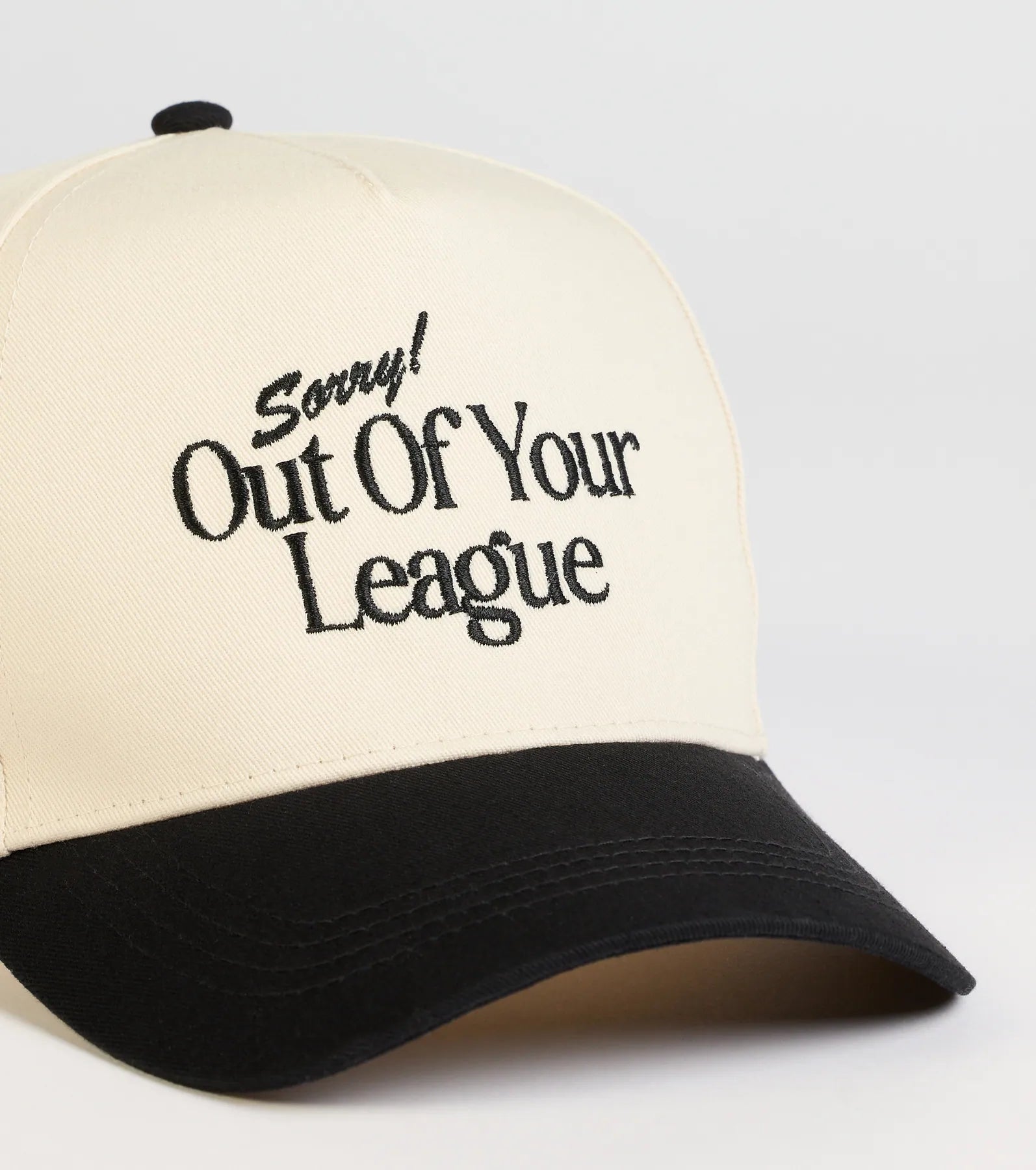 Sorry Out Of Your League Baseball Cap - Image 6