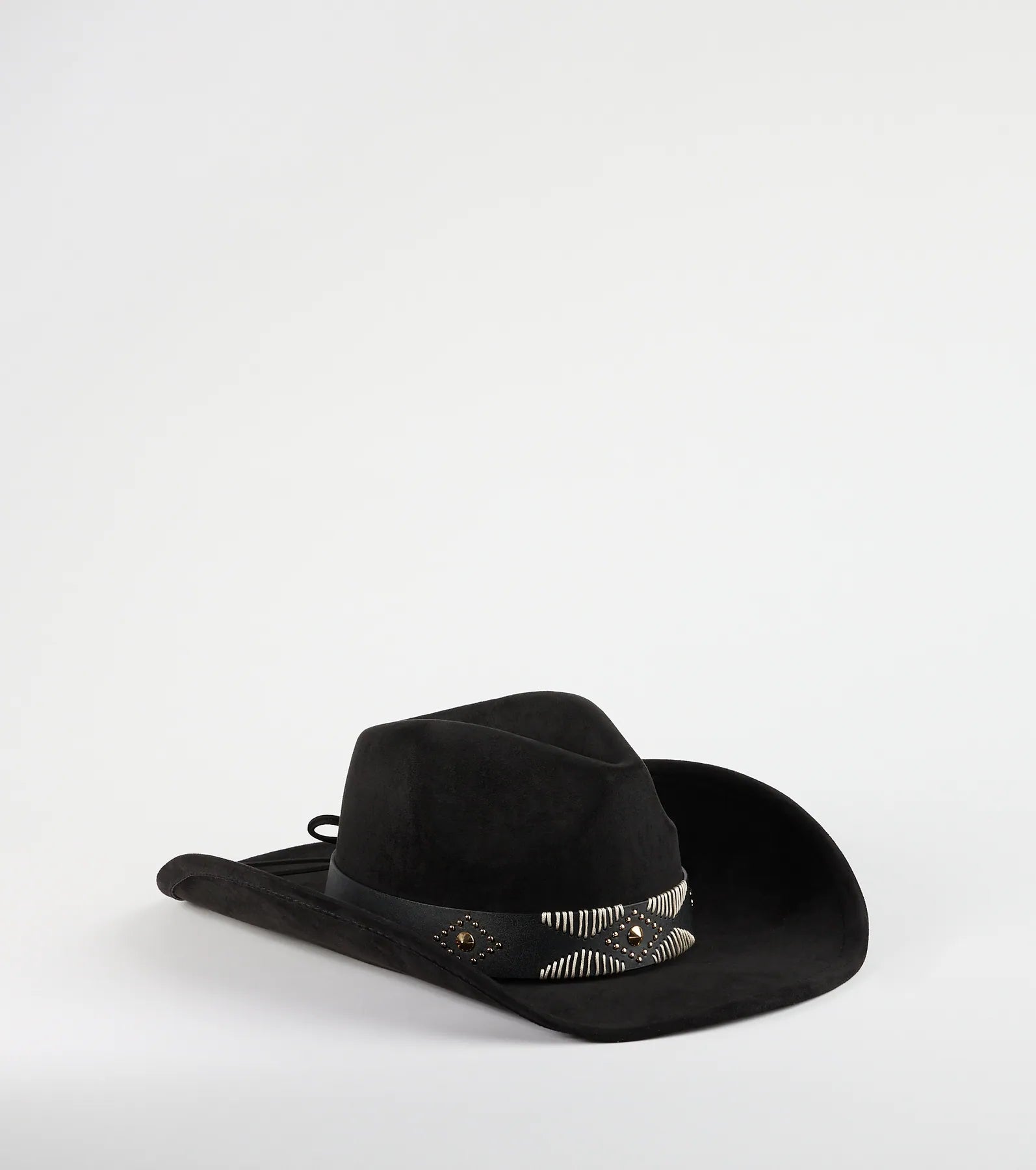 Western Adventure Faux Suede Cowboy Hat - Image 5