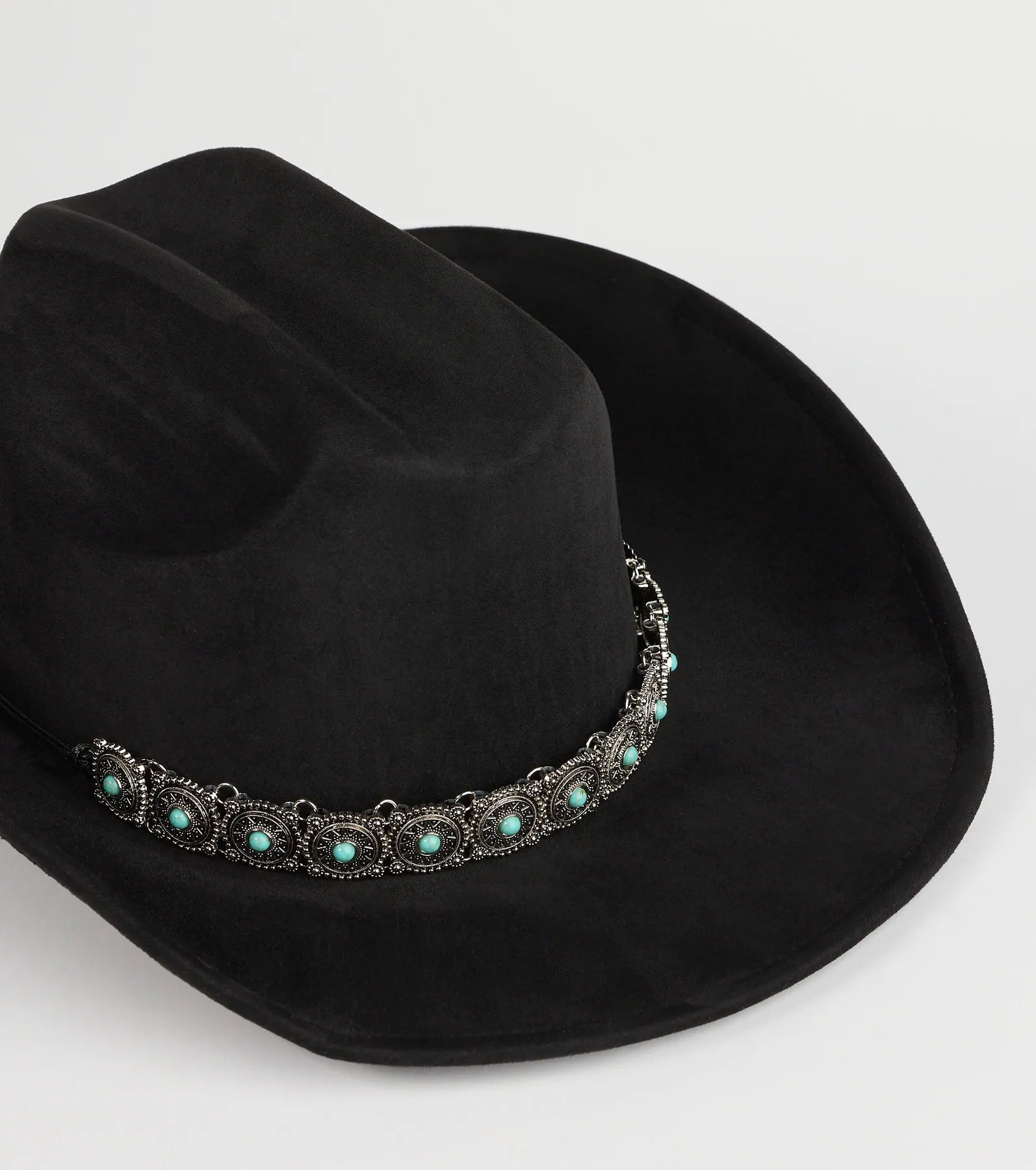 Western Babe Faux Suede Cowboy Hat - Image 2