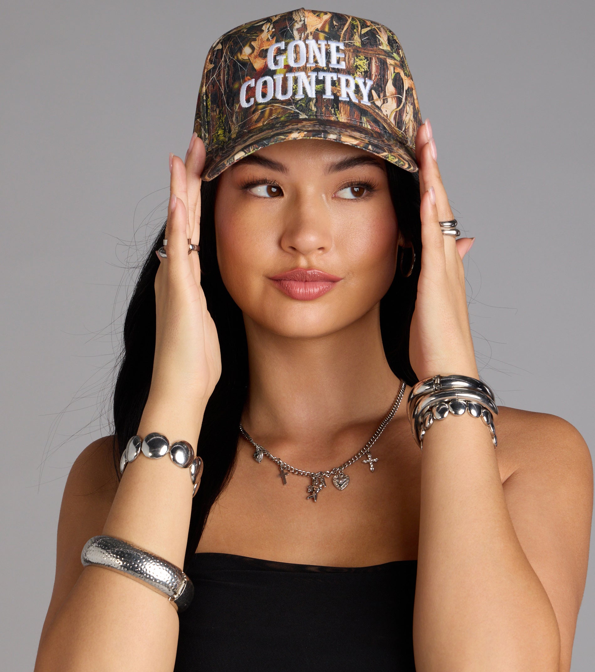 Gone Country Camo Baseball Cap - Image 2