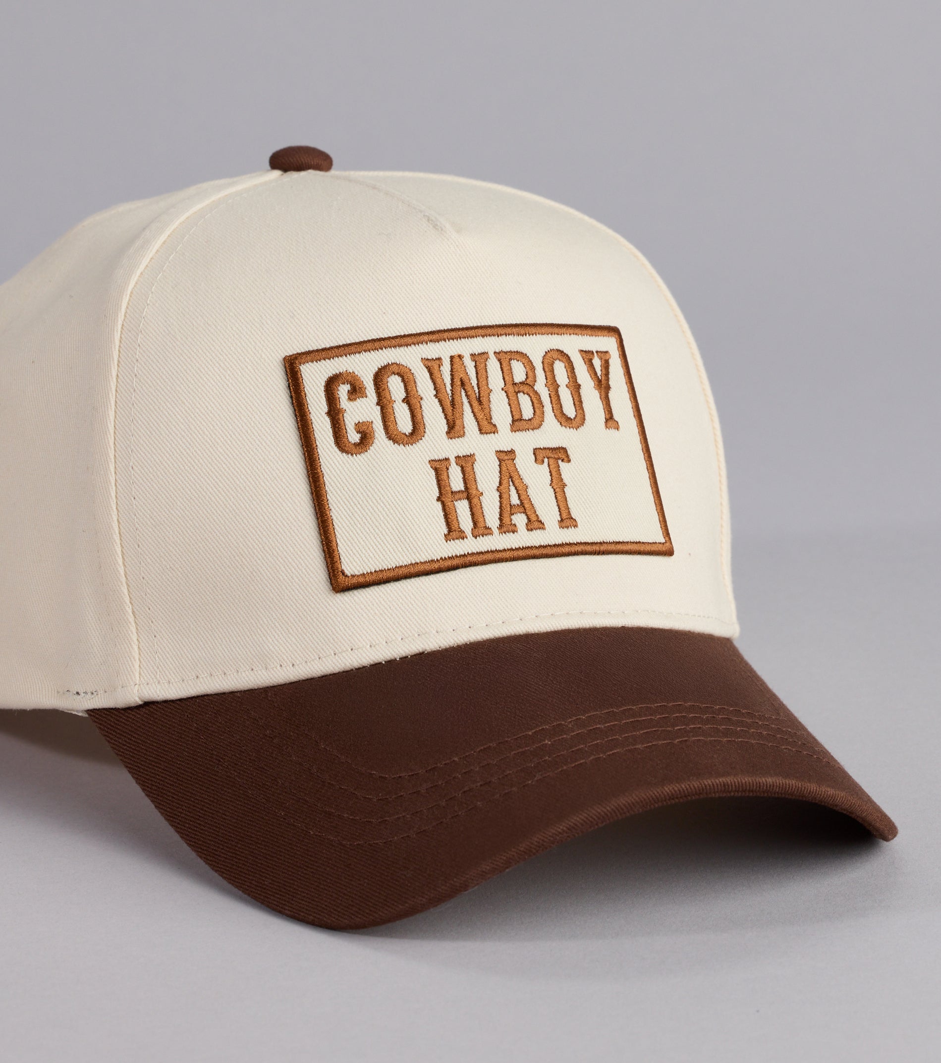 Cowboy Hat Two-Tone Baseball Cap - Image 3