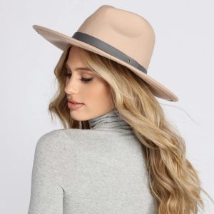 All You Need Wide-Brim Fedora Hat