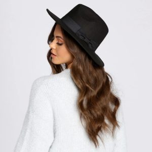 Faux Wool Panama Hat