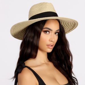 Time For A Trip Straw Panama Hat