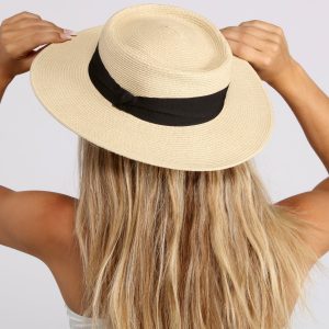 Feel The Breeze Straw Boater Hat