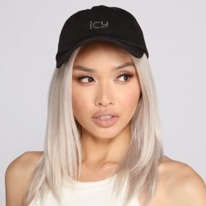 So Icy Rhinestone Baseball Cap