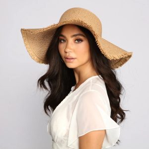 Summer Glow Floppy Straw Hat