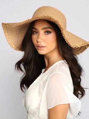 Summer Glow Floppy Straw Hat