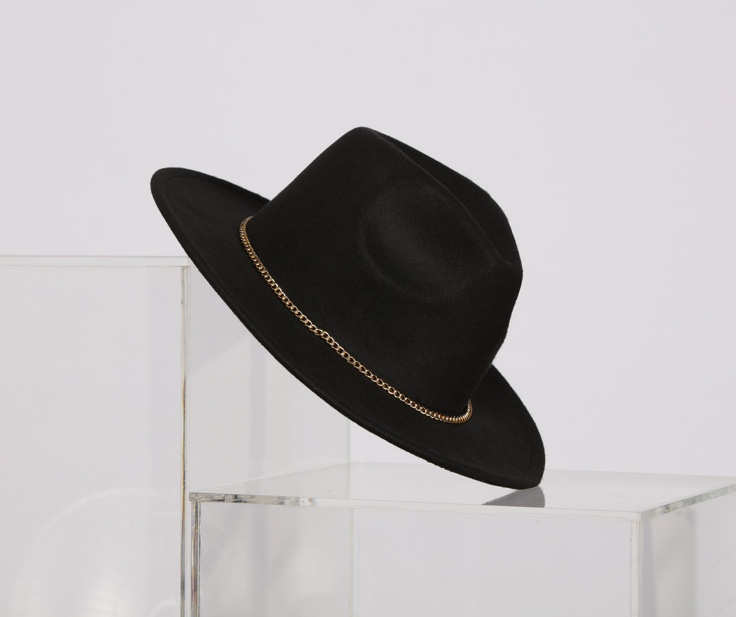 Chained To Chic Faux Wool Hat - Image 2