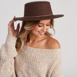 Finishing Touch Chain Link Boater Hat