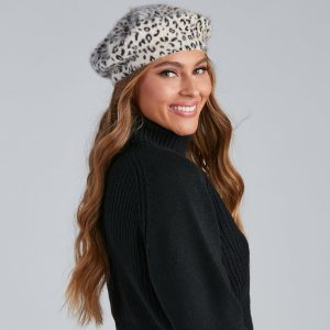 So Chic Leopard Beret