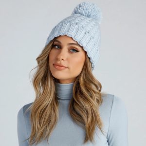 Cold Cutie Yarn-Knit Beanie