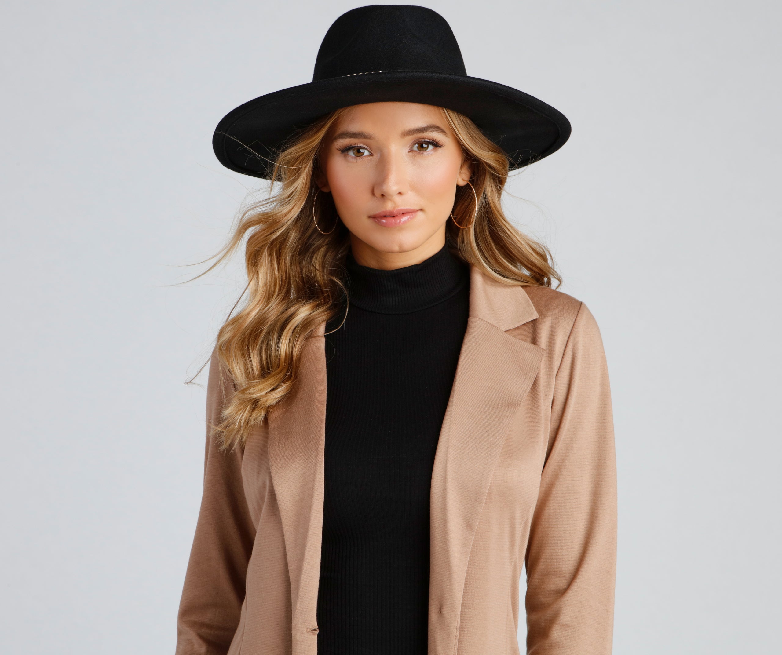 Trendy Glamour Rhinestone Panama Hat - Image 2