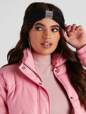 Glam Knit Rhinestone Head Wrap