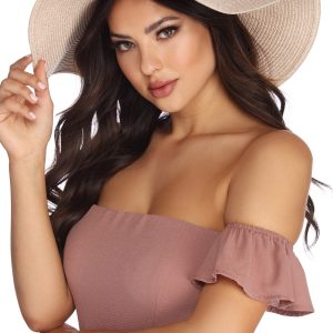 Stylin' Straw Floppy Hat