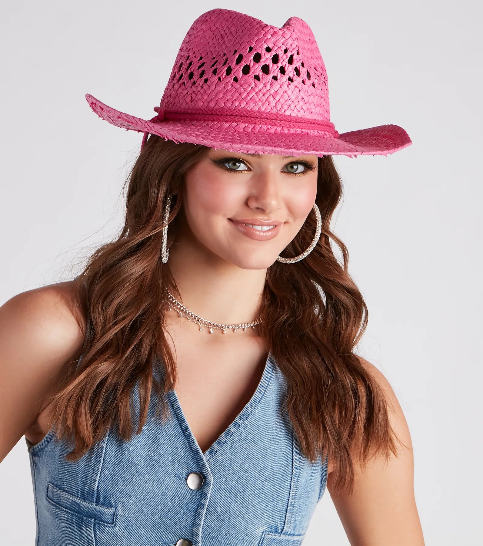 Summertime Babe Straw Cowboy Hat - Image 2