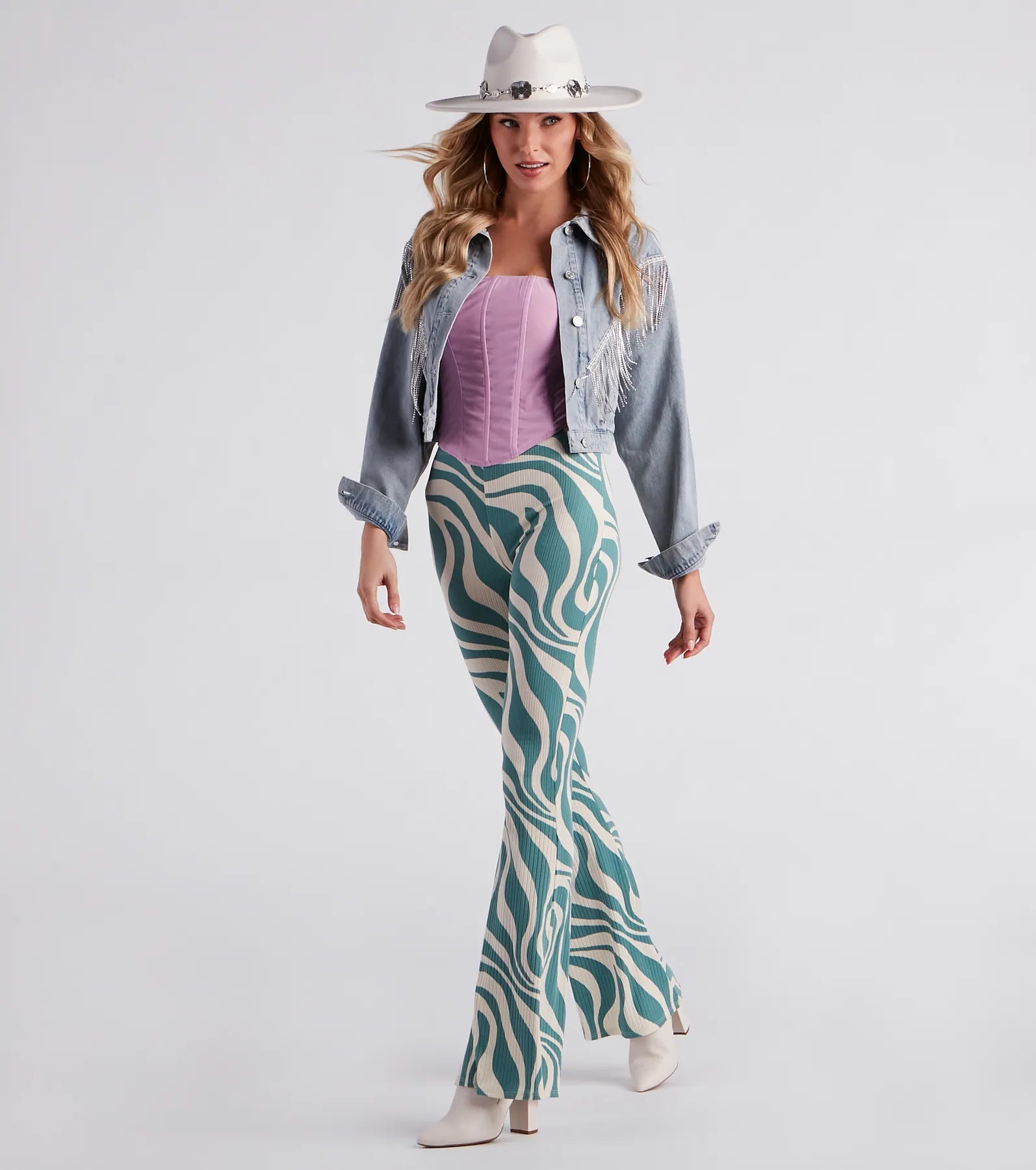 Chic Country Girl Panama Hat - Image 2