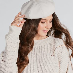 Oh-So-Chic Faux Leather Beret