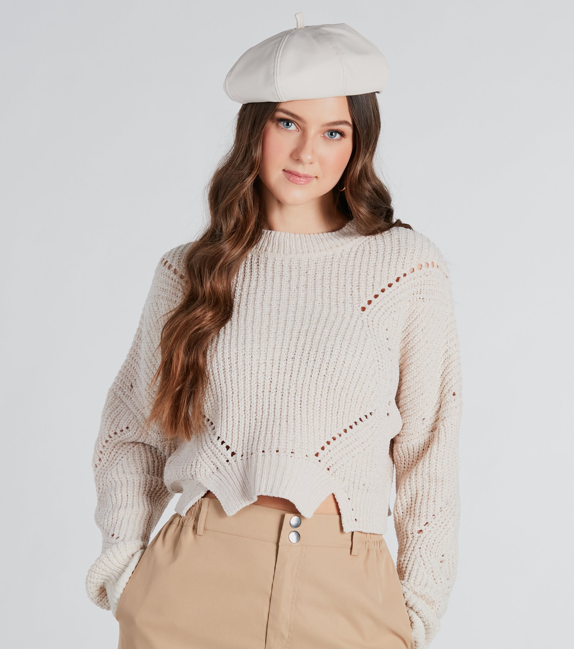 Oh-So-Chic Faux Leather Beret - Image 2